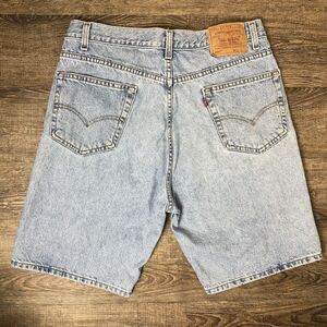 Levi's 505 Vintage Regular Fit Shorts Men's Size 36 Jhorts Light Wash Cotton